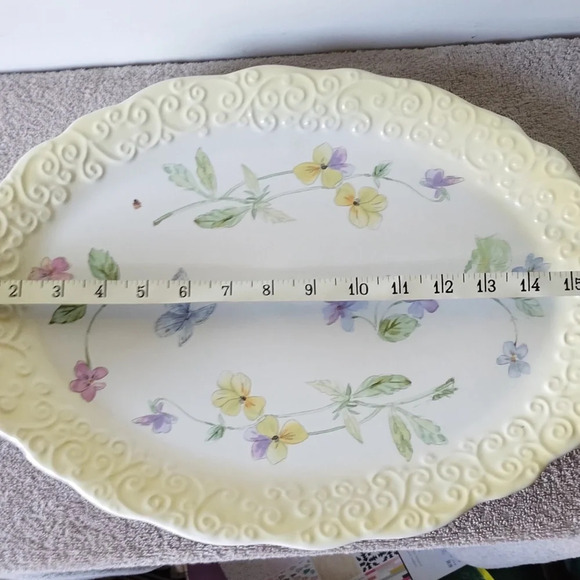 Pfaltzgraff Vienna Floral Serving Platter - Picture 3 of 3